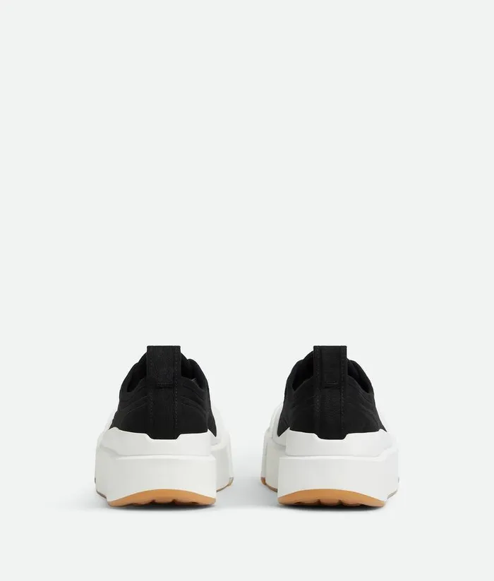 Women Bottega Veneta Sneakers Vulcan Platform Sneaker Black White