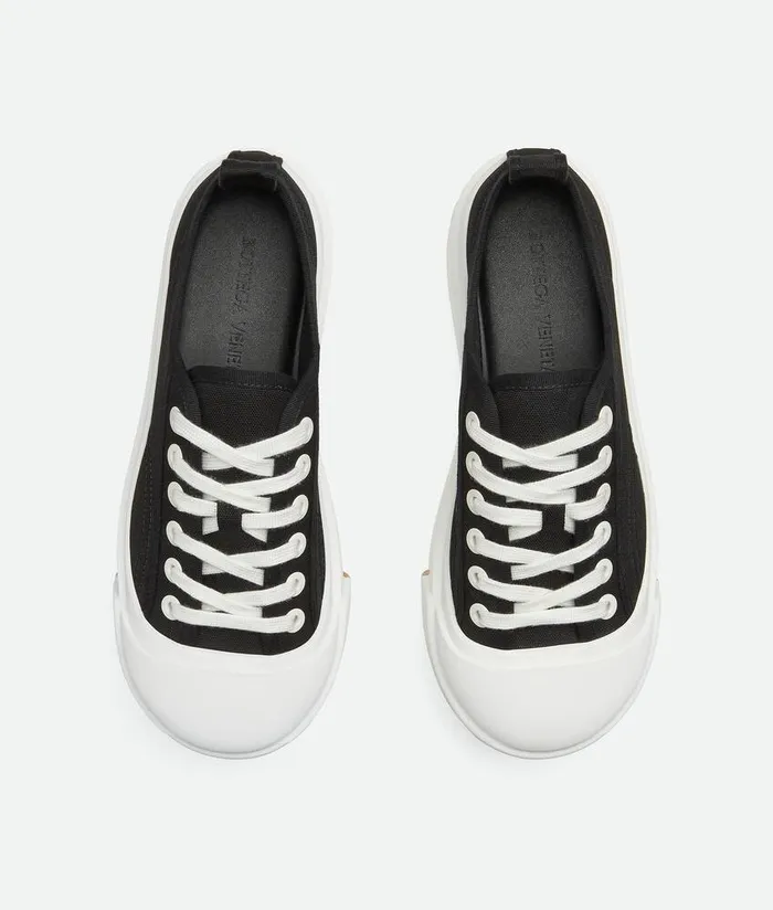 Women Bottega Veneta Sneakers Vulcan Platform Sneaker Black White