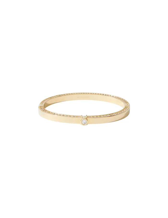 Women Bracelets Zimmermann Halo Pave Bangle Gold