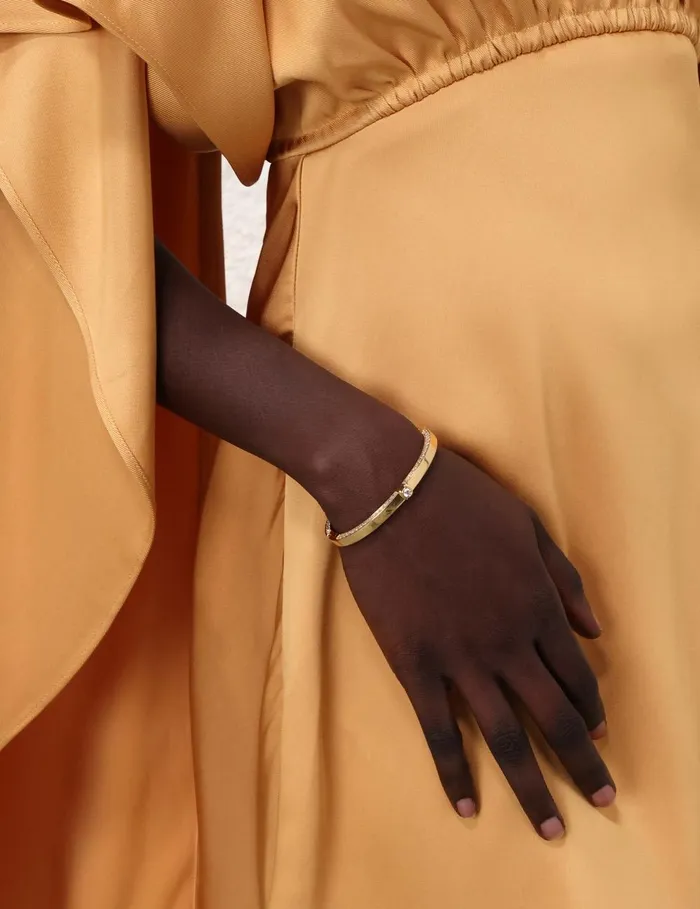 Women Bracelets Zimmermann Halo Pave Bangle Gold