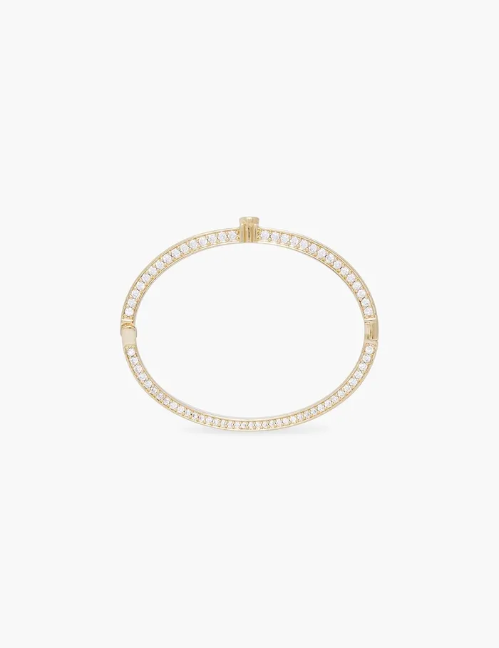 Women Bracelets Zimmermann Halo Pave Bangle Gold