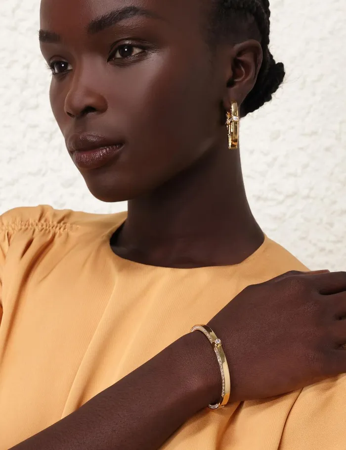 Women Bracelets Zimmermann Halo Pave Bangle Gold