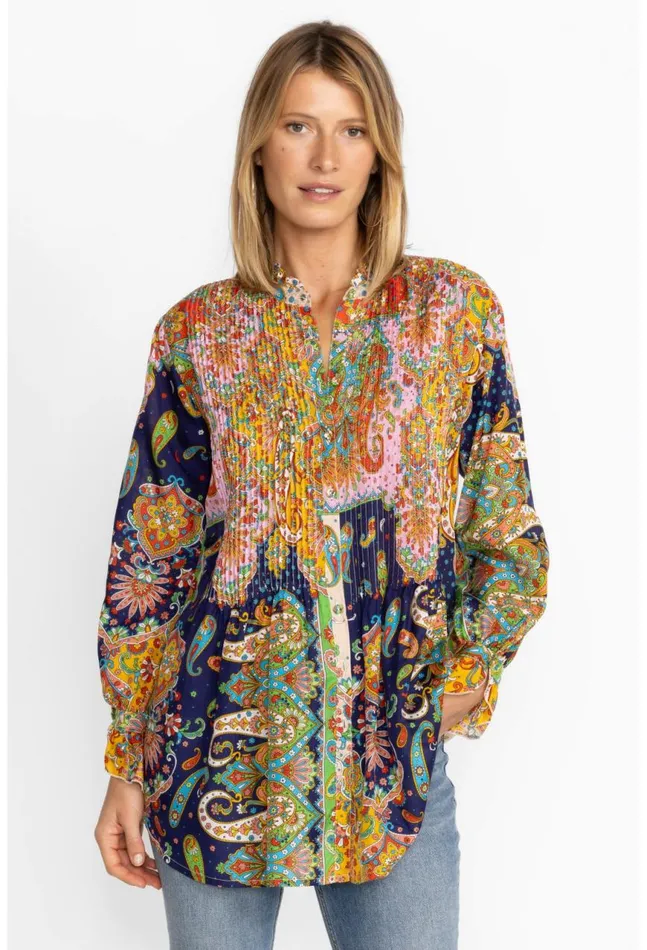 Women Braemar Kita Tunic Breamarnight Johnny Was Tops