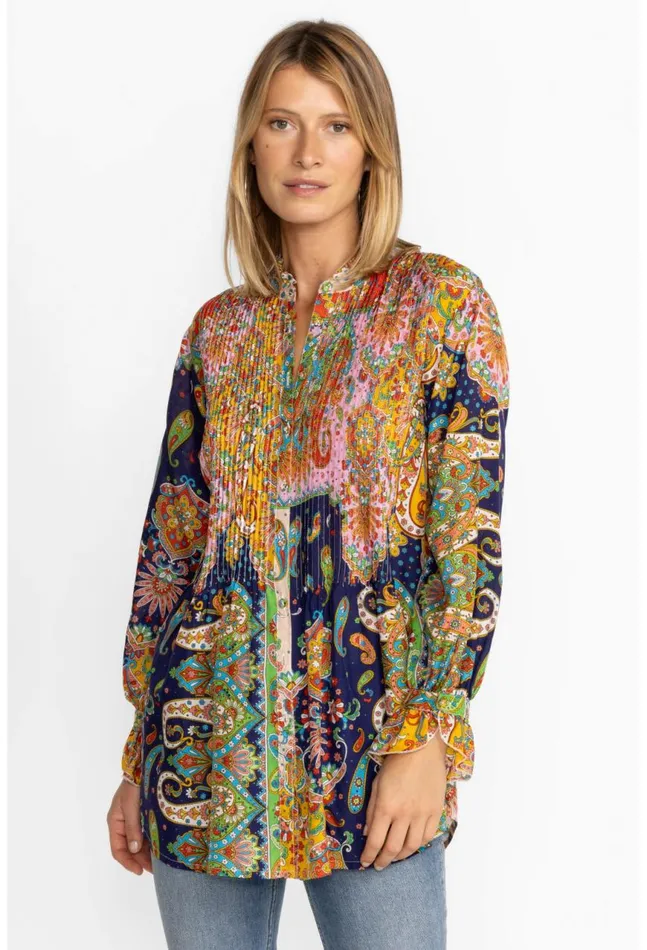 Women Braemar Kita Tunic Breamarnight Johnny Was Tops