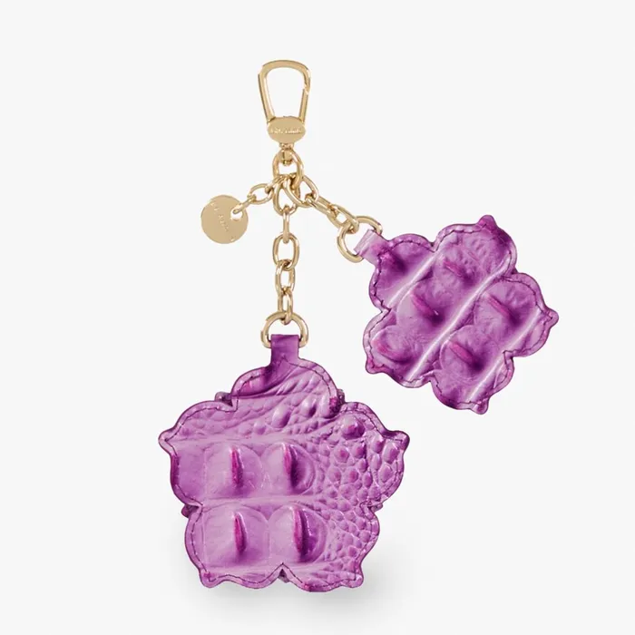 Women Brahmin Clip Ons and Keychains Flower Duo Lilac Essence Women Brahmin Clip Ons and Keychains Flower Duo Lilac Essence