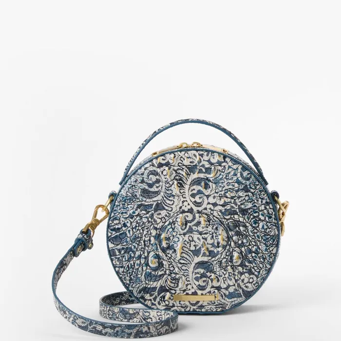 Women Brahmin Cosmetic Cases and Travel Lane Blue Filigree Melbourne
