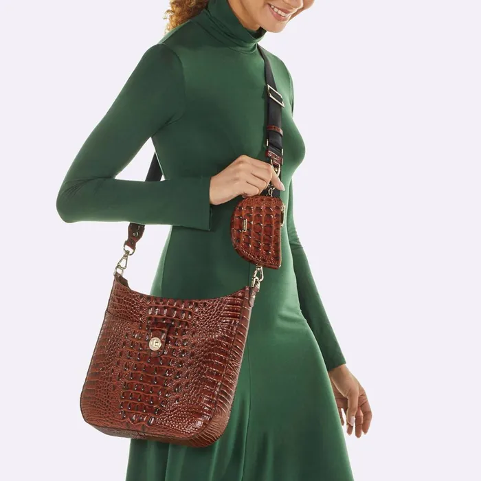 Women Brahmin Crossbodies Leia Pecan Melbourne Women Brahmin Crossbodies Leia Pecan Melbourne