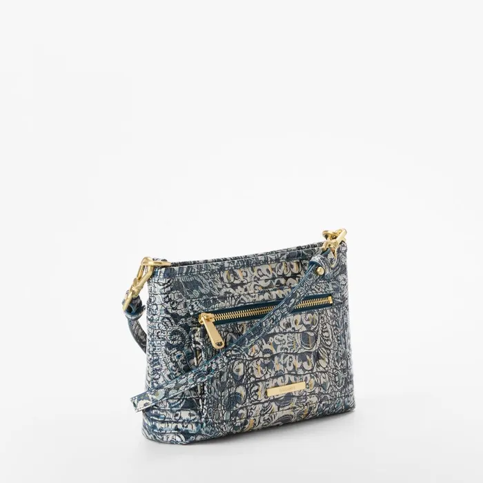 Women Brahmin Crossbodies Vida Blue Filigree Melbourne Women Brahmin Crossbodies Vida Blue Filigree Melbourne