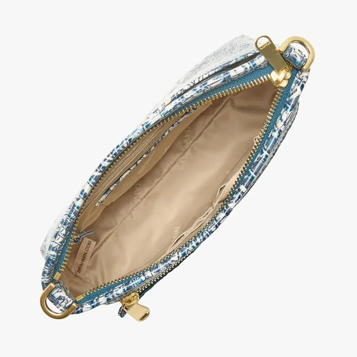Women Brahmin Crossbodies Vida Blue Filigree Melbourne Women Brahmin Crossbodies Vida Blue Filigree Melbourne