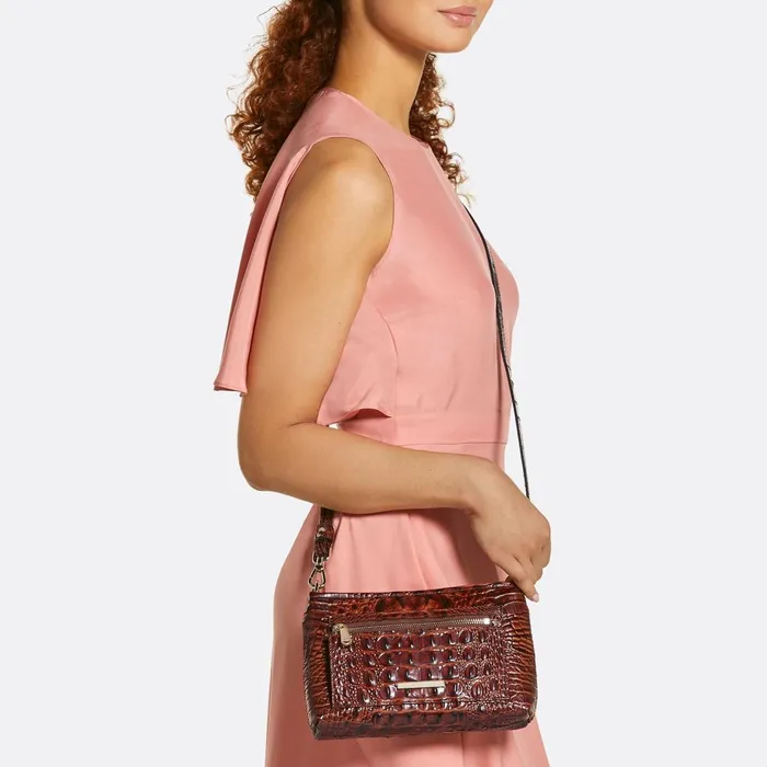 Women Brahmin Crossbodies Vida Blue Filigree Melbourne Women Brahmin Crossbodies Vida Blue Filigree Melbourne