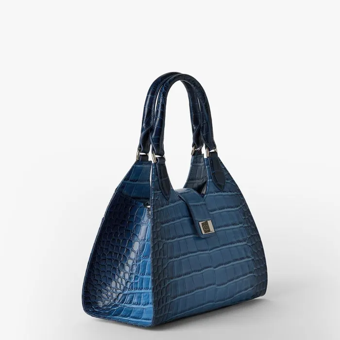 Women Brahmin Satchels Adrian Heavenly Blue Lumeria