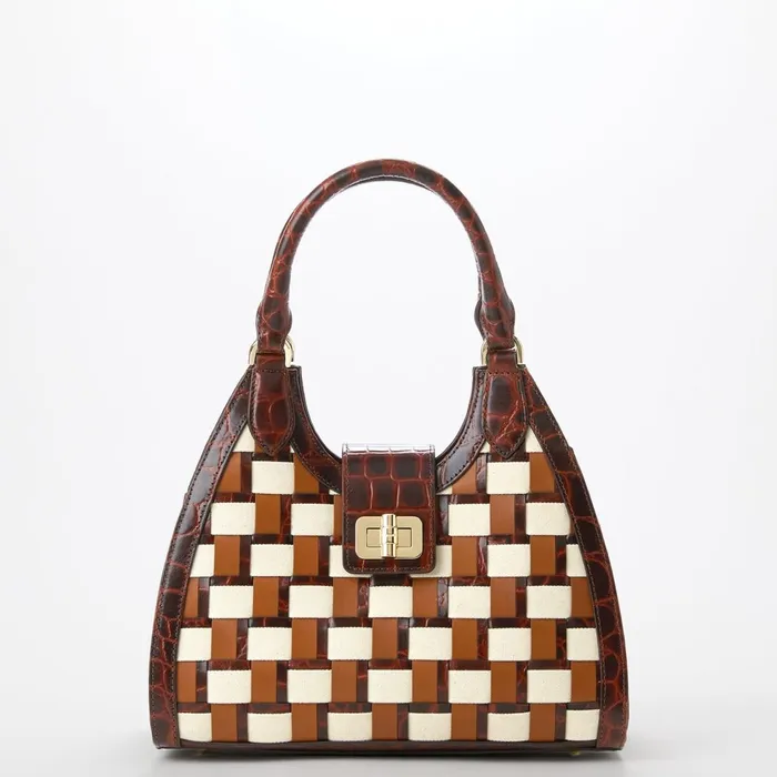 Women Brahmin Satchels Adrian Pecan Edgewater