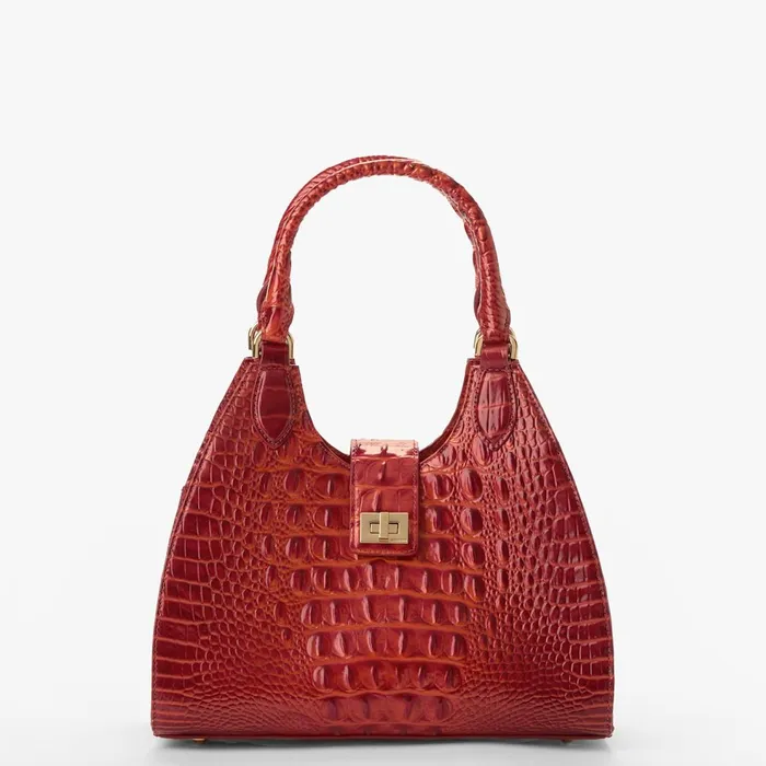 Women Brahmin Satchels Adrian Radiant Red