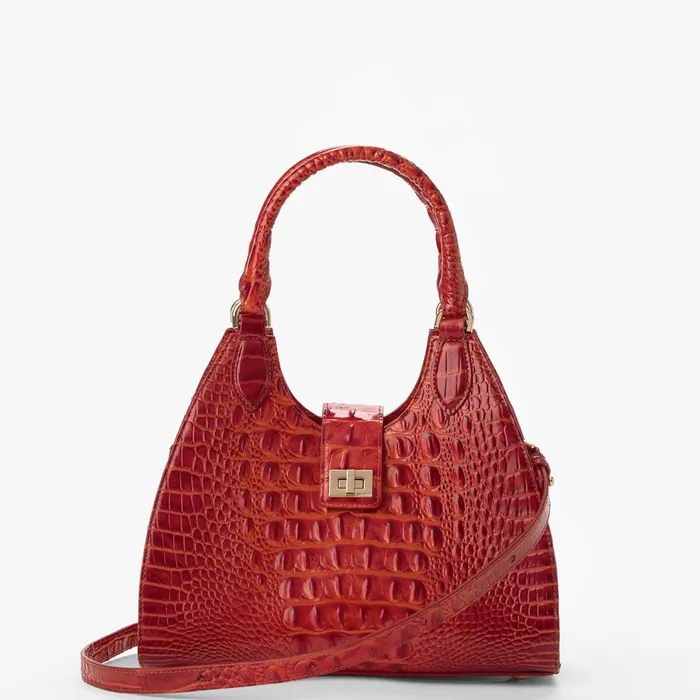 Women Brahmin Satchels Adrian Radiant Red Women Brahmin Satchels Adrian Radiant Red