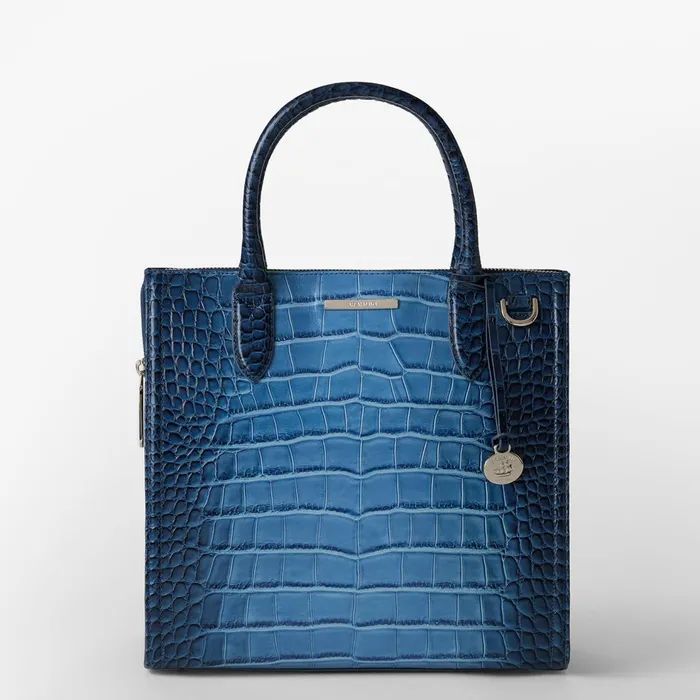Women Brahmin Satchels Caroline Heavenly Blue Lumeria