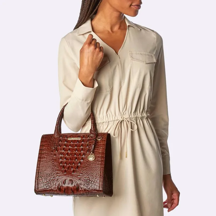 Women Brahmin Satchels Small Caroline Untamed Women Brahmin Satchels Small Caroline Untamed