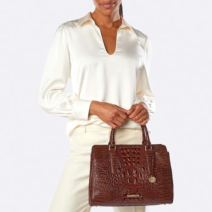 Women Brahmin Satchels Small Finley Rouge Blush Melbourne Women Brahmin Satchels Small Finley Rouge Blush Melbourne
