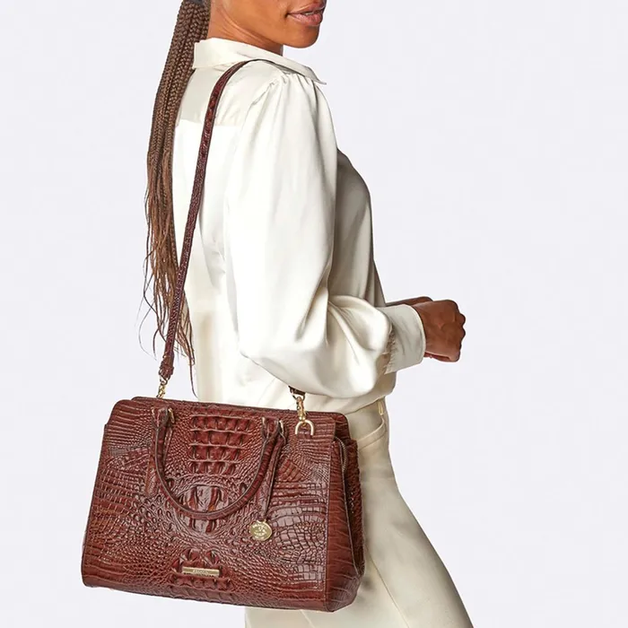 Women Brahmin Satchels Small Finley Rouge Blush Melbourne Women Brahmin Satchels Small Finley Rouge Blush Melbourne