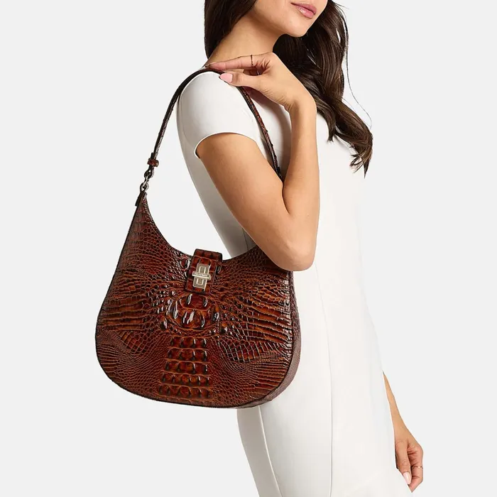 Women Brahmin Shoulder Bags Fallon Tropic Blue Melbourne