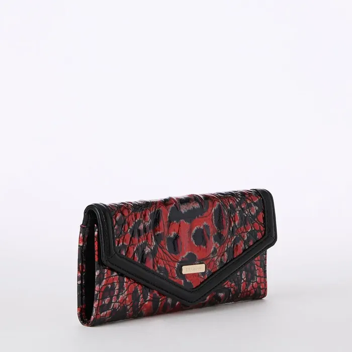 Women Brahmin Wallets and Wristlets Veronica Red Leopardess