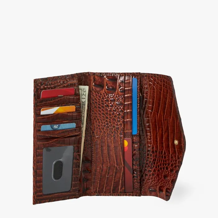 Women Brahmin Wallets and Wristlets Veronica Red Leopardess