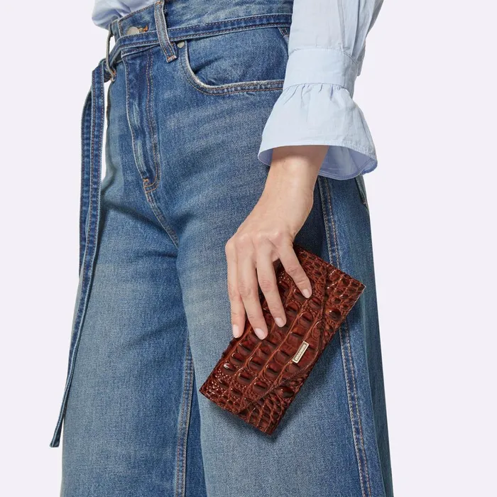 Women Brahmin Wallets and Wristlets Veronica Red Leopardess