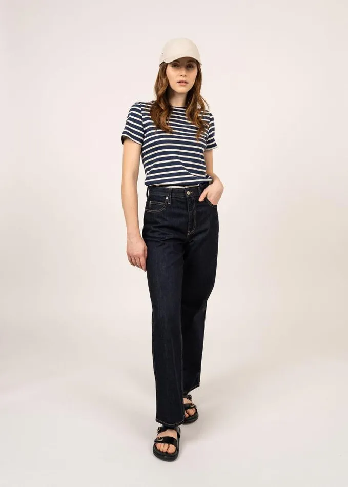 Women Breton Striped Shirts Saint James ETRILLE Navy Ecru