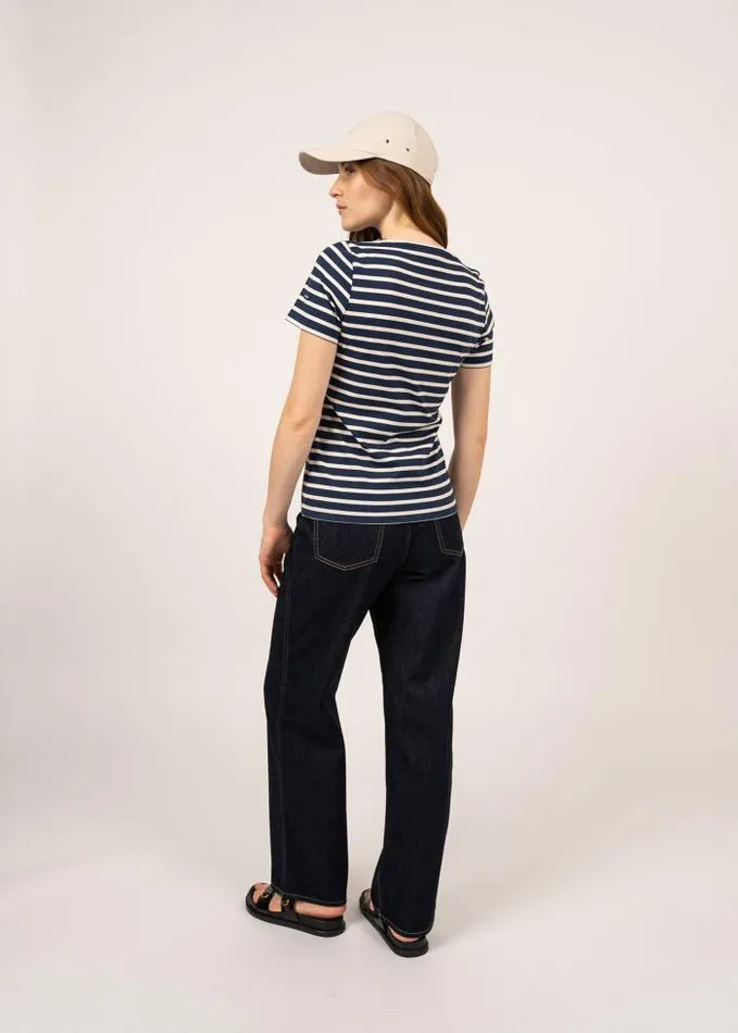 Women Breton Striped Shirts Saint James ETRILLE Navy Ecru