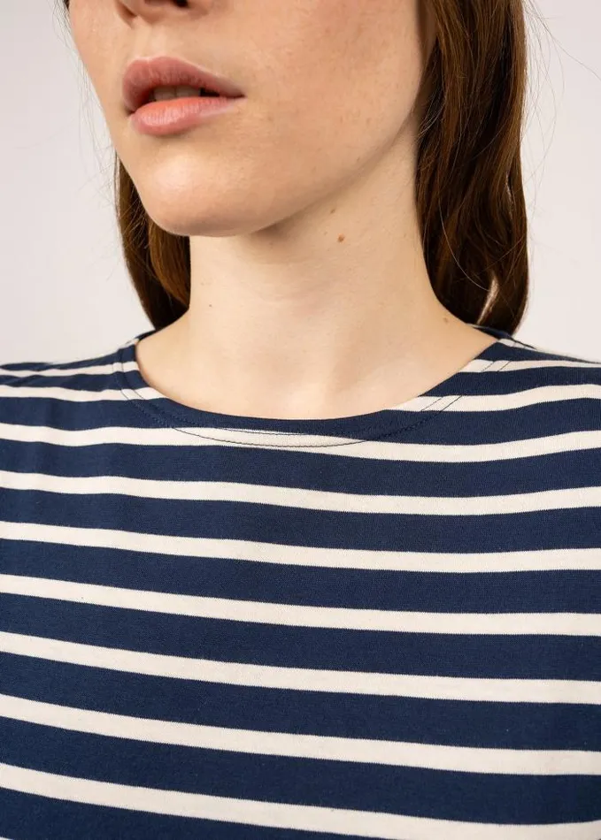 Women Breton Striped Shirts Saint James ETRILLE Navy Ecru