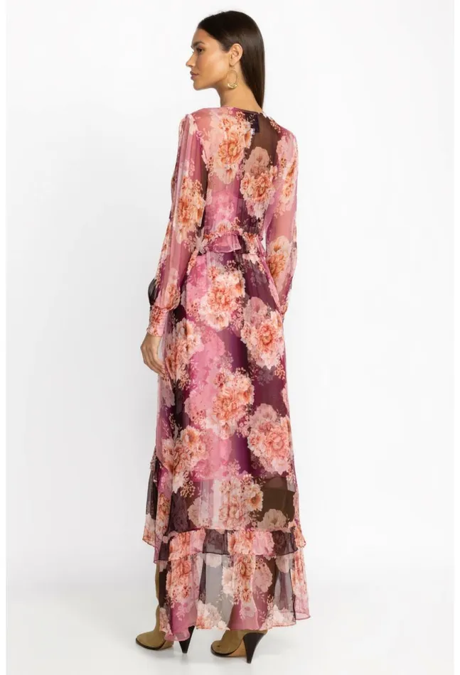 Women Carina Silk Maxi Dress Carina Johnny Was Dresses