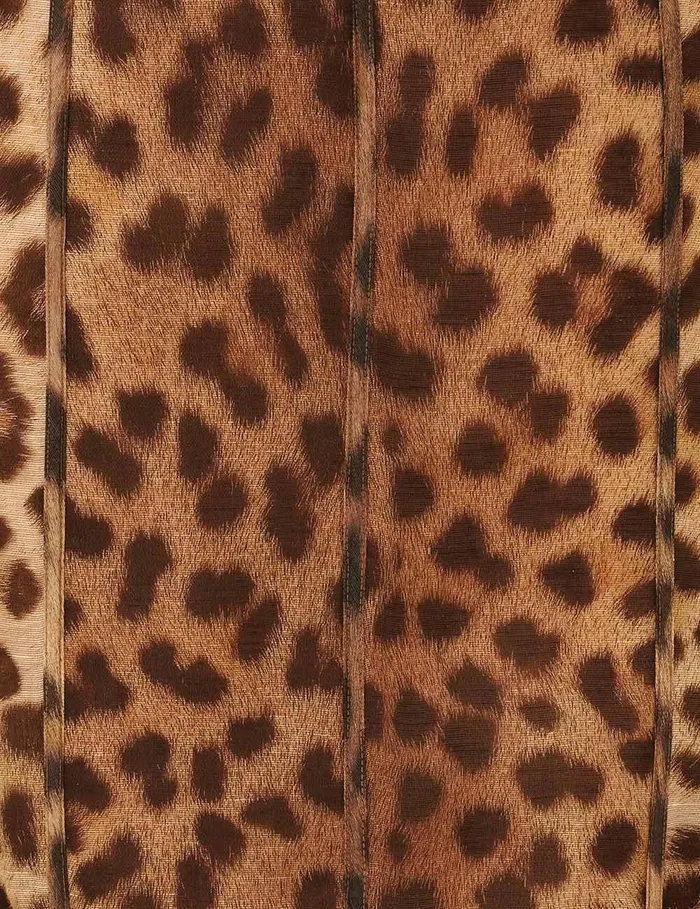 Women Clothing Zimmermann Crush Panelled Pencil Skirt Leopard