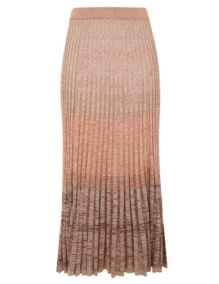 Women Clothing Zimmermann Illustration Mouline Skirt Pink Multi