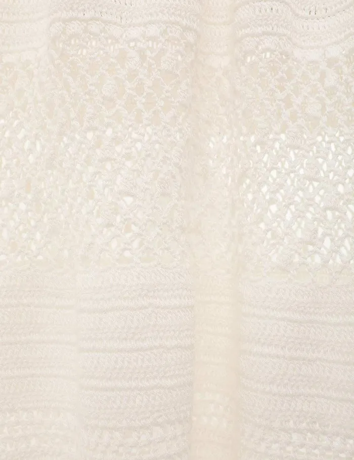 Women Clothing Zimmermann Ottie Crochet Dress Ivory