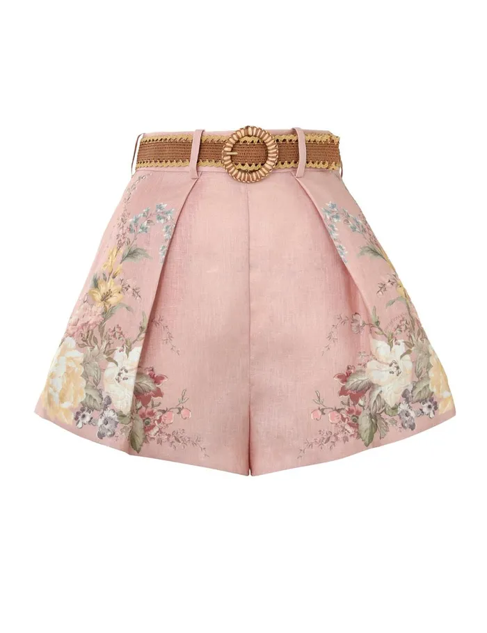 Women Clothing Zimmermann Waverly Tuck Short Pink Floral