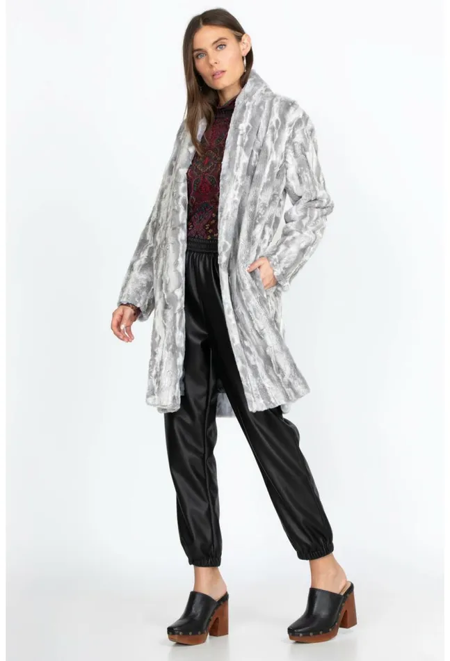 Women Cloud Faux Fur Jacket Cloud Johnny Was Outerwear