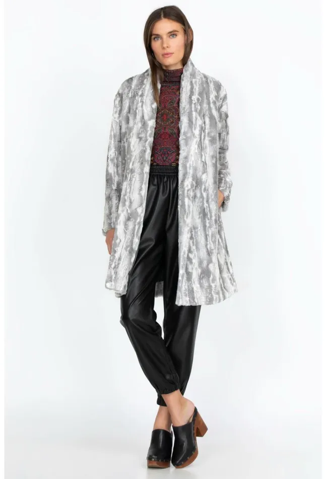 Women Cloud Faux Fur Jacket Cloud Johnny Was Outerwear