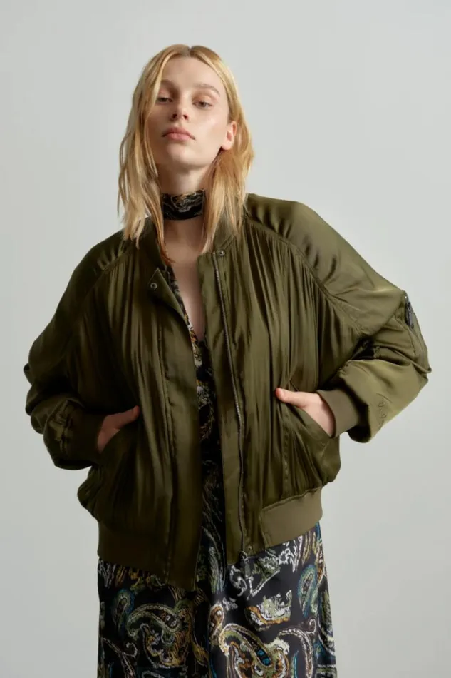 Women Coats and Jackets Lala Berlin Jacket Jordin 8211 Polyester Mix 8211 Olive