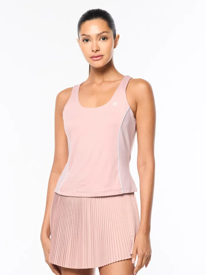 Women Court Styles Sergio Tacchini Tessa Scoop Neck Tank Pale Mauve