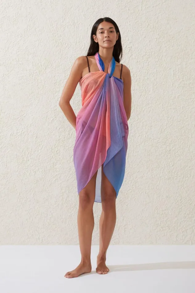 Women Cover Ups Cotton On Body Laguna Sarong Sierra Ombre Sunset
