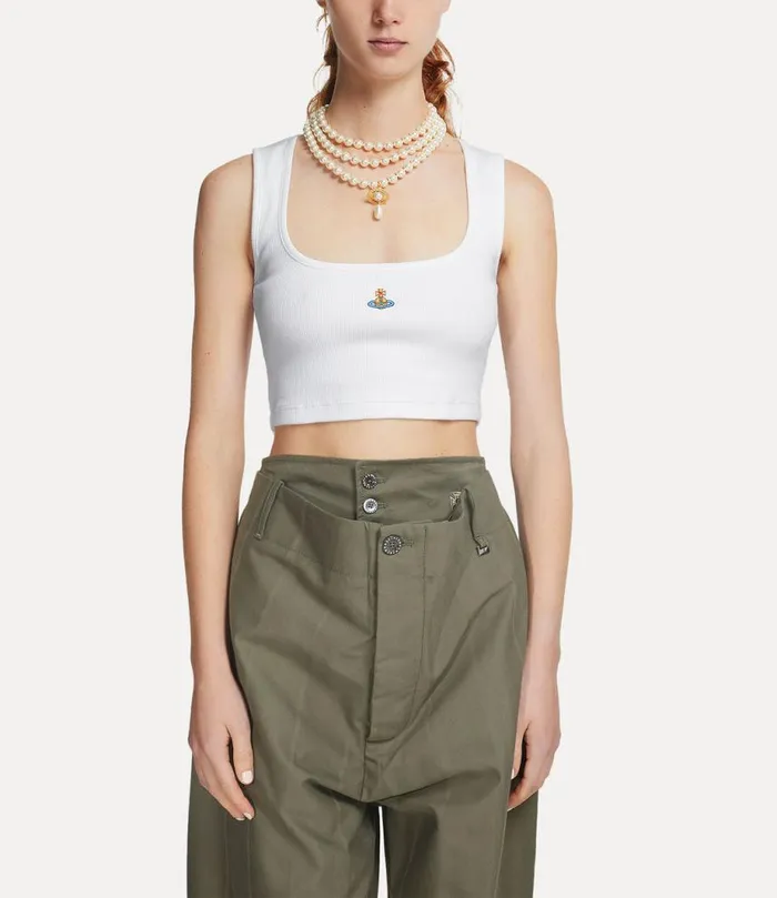 Women Crop Querelle Vest White Vivienne Westwood Tops And Shirts Women Crop Querelle Vest White Vivienne Westwood Tops And Shirts