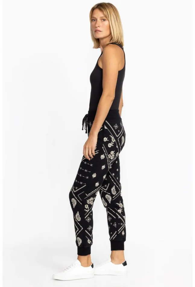Women Devi Raw Seam Jogger Black Johnny Was Bottoms