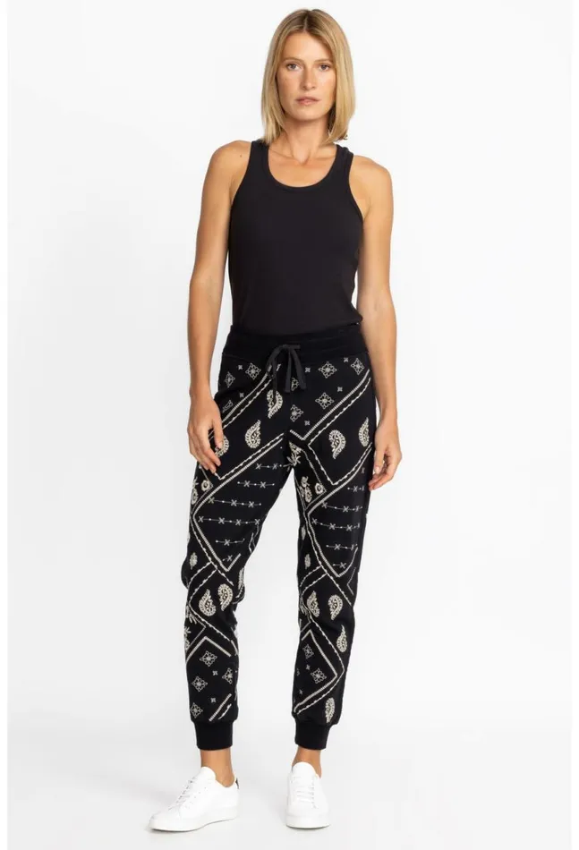 Women Devi Raw Seam Jogger Black Johnny Was Bottoms