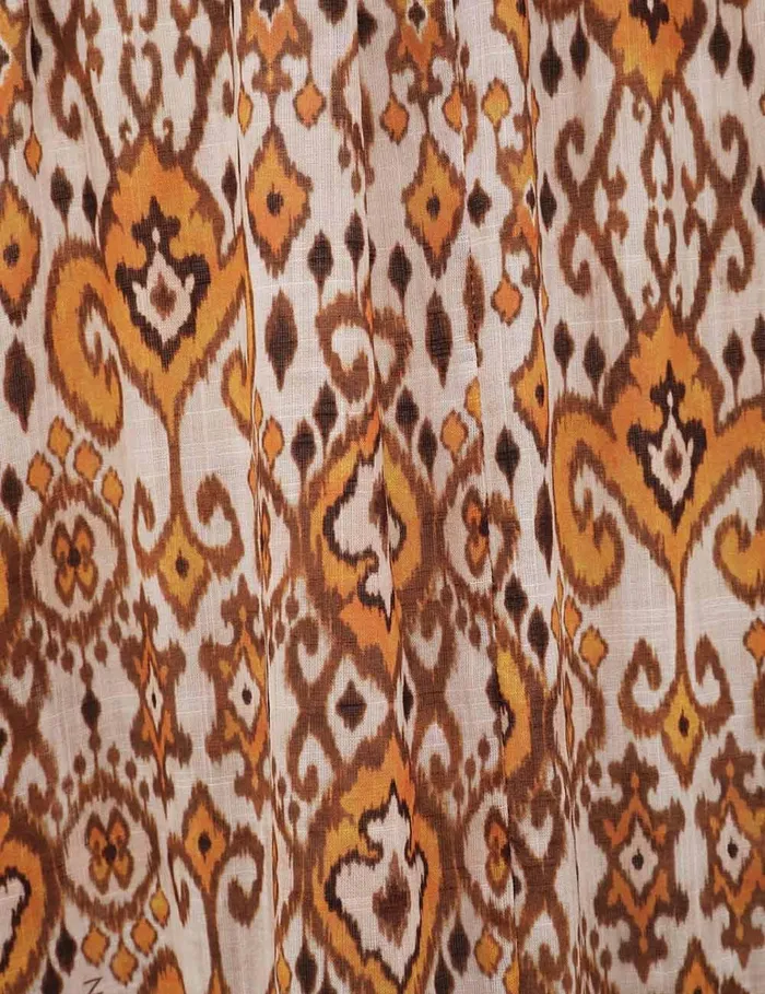Women Dresses and Coverups Zimmermann Wylie Frill Maxi Dress Orange Ikat