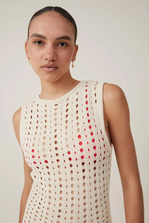 Women Dresses Cotton On Crochet Mini Dress Ecru