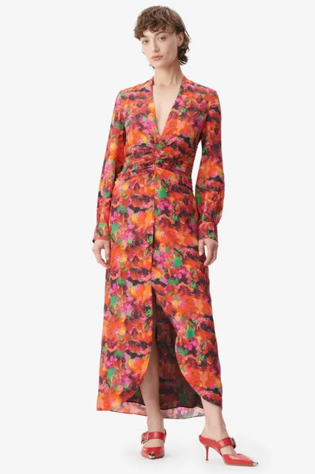 Women Dresses Lala Berlin Dress Damala Viscosesilk Blend Shibori Flower