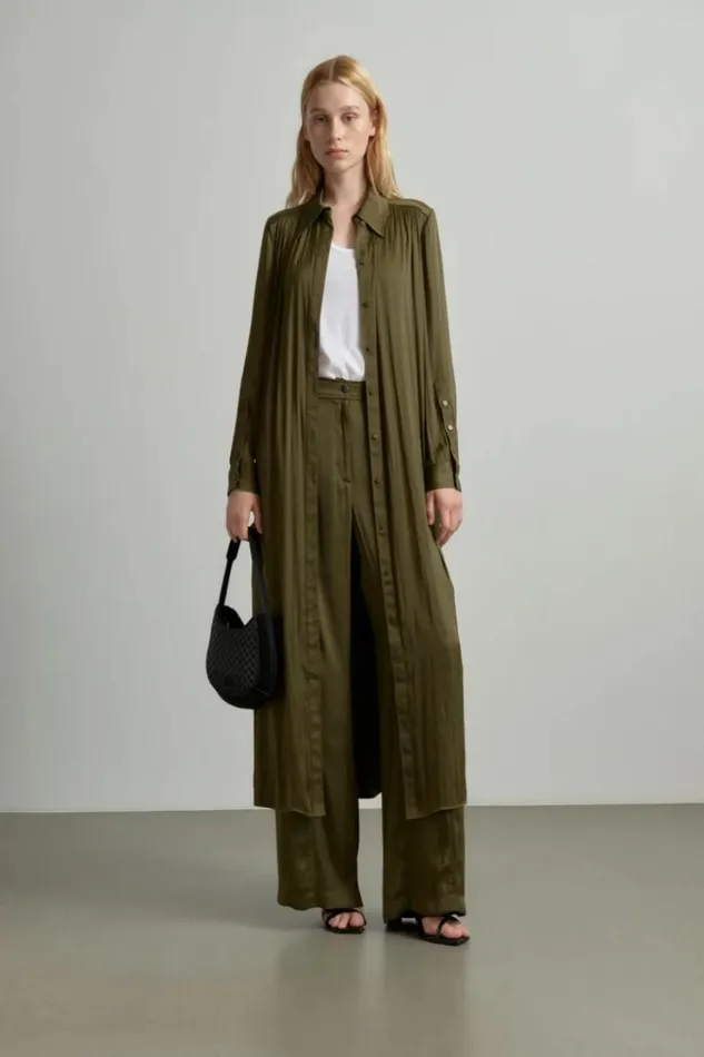 Women Dresses Lala Berlin Dress Derya 8211 Polyester 8211 Olive