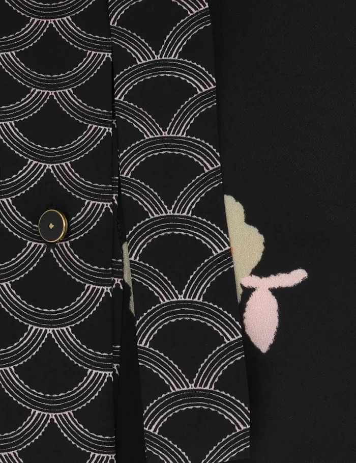 Women Dresses Zimmermann Pussybow Mini Dress Black Floral