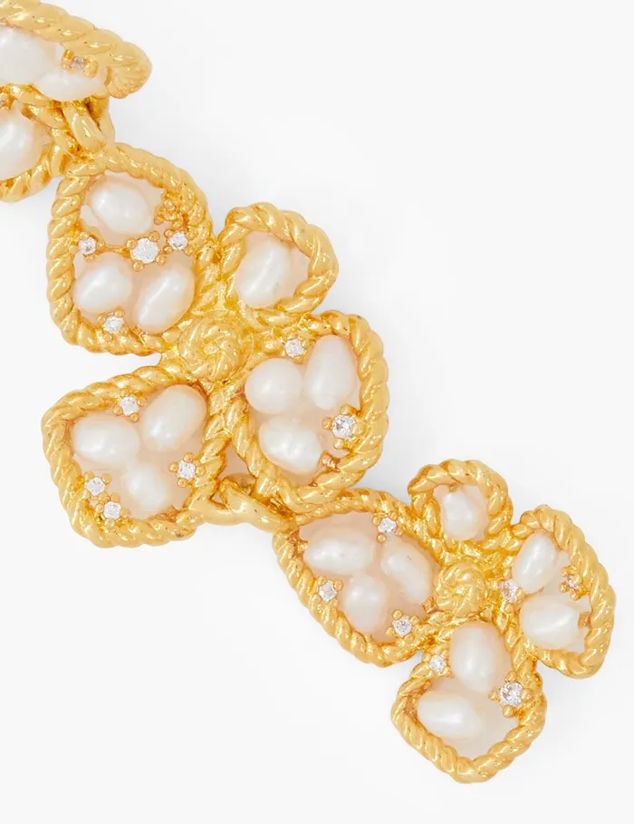 Women Earrings Zimmermann Bloom Large Dangles Goldpearl