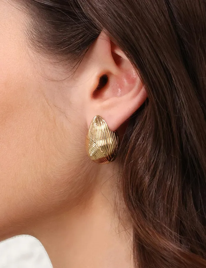Women Earrings Zimmermann Pebble Mini Studs Gold