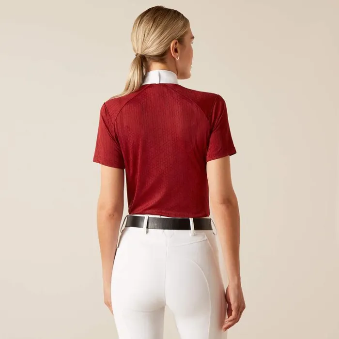 Women English Riding Ariat Showstopper 30 Show Shirt Sundried Tomato Women English Riding Ariat Showstopper 30 Show Shirt Sundried Tomato